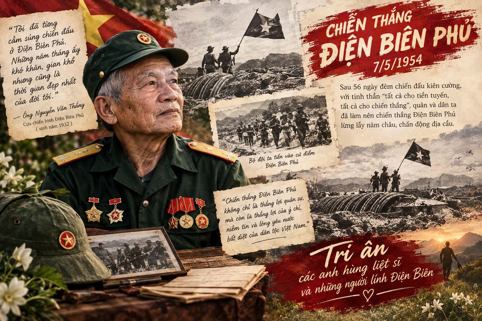 Tri ân các anh hùng trong chiến thắng Điện Biên Ohủ