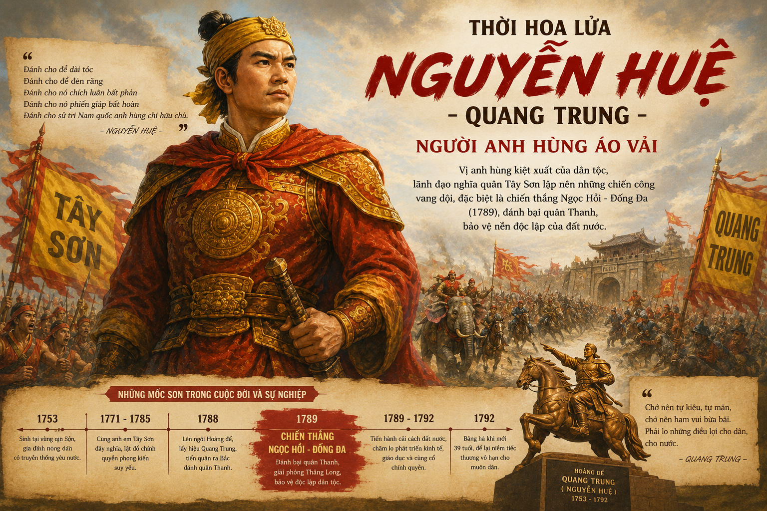 NGUYỄN HUỆ: NGƯỜI ANH HÙNG ÁO VẢI