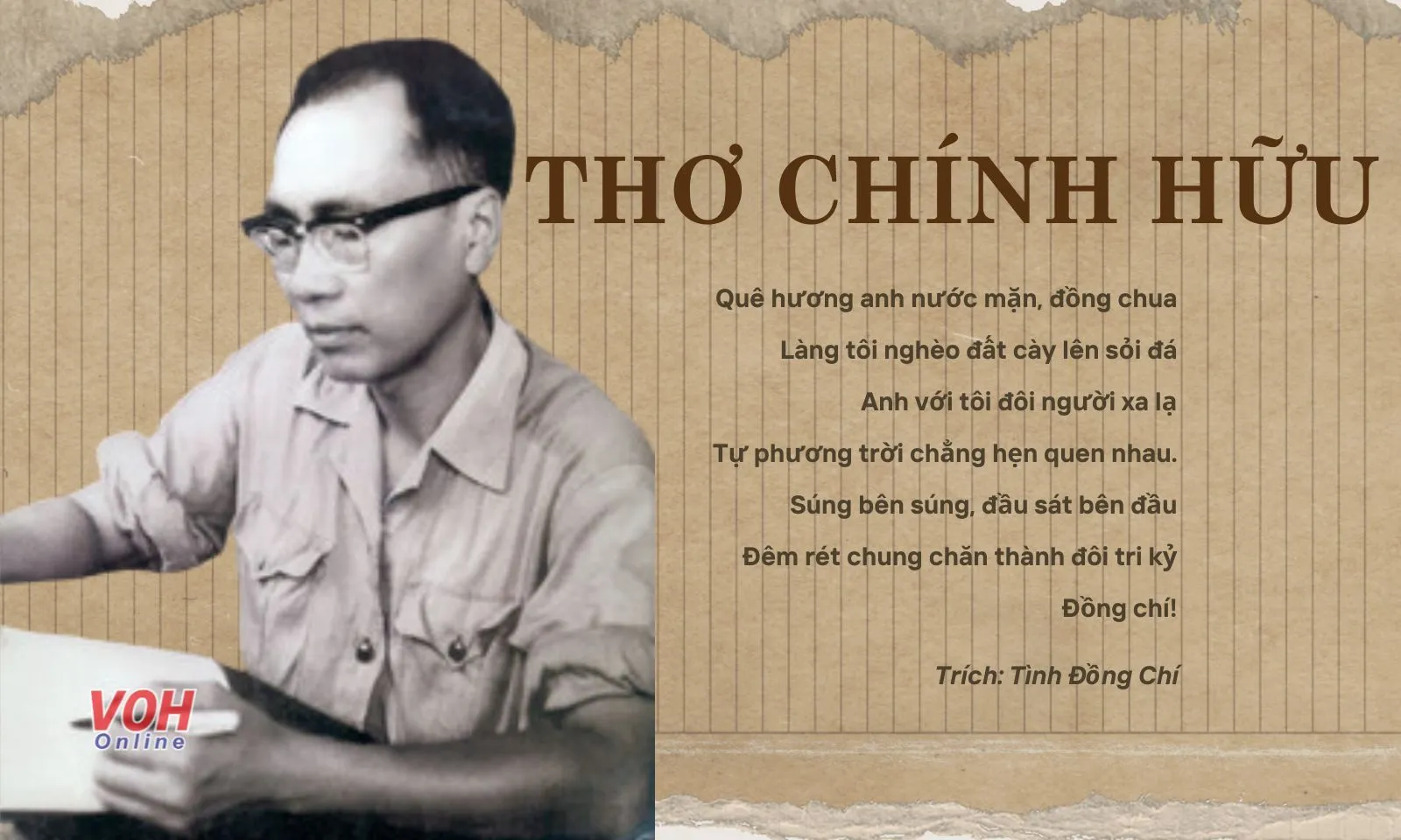 Chính Hữu – Hồn thơ giữa những năm tháng chiến tranh