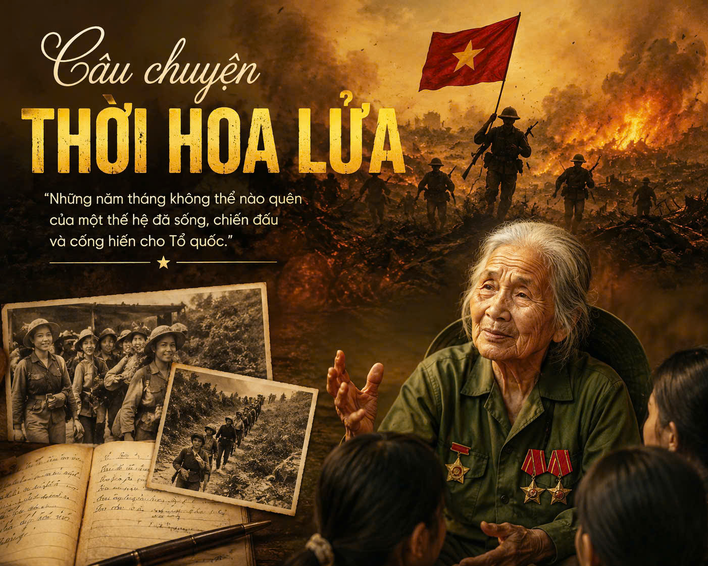 CÂU CHUYỆN THỜI HOA LỬA – BÓNG HỒNG GIỮA LỬA ĐẠN