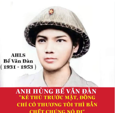BẾ VĂN ĐÀN – NGƯỜI ANH HÙNG LẤY THÂN MÌNH LÀM GIÁ SÚNG