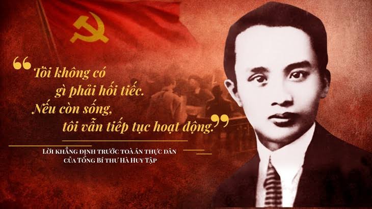 HÀ HUY TẬP – NGƯỜI CHIẾN SĨ CÁCH MẠNG TRƯỚC PHÁP TRƯỜNG