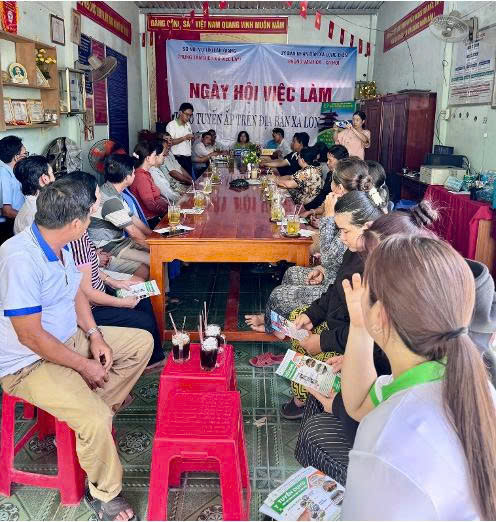 Xã Long Điền tổ chức kết nối cung – cầu lao động, hỗ trợ người dân tìm kiếm việc làm