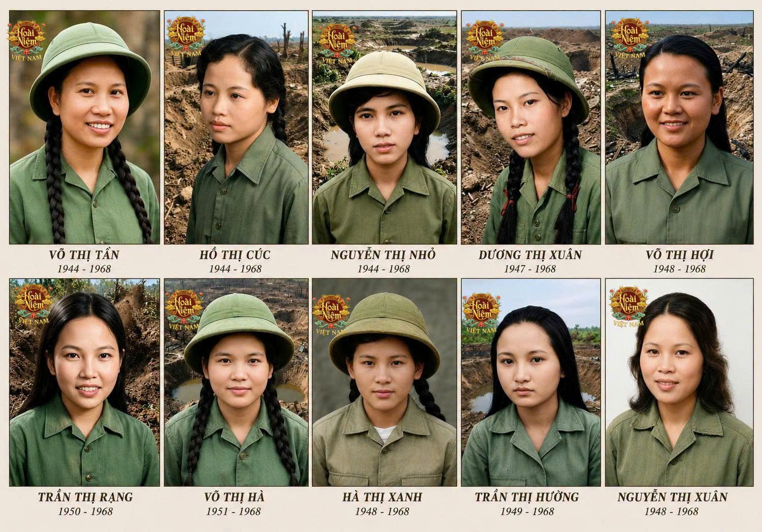 10 Bông hoa bất tử ngã 3 Đồng Lộc