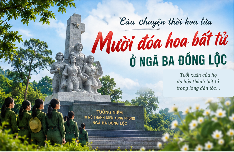 BÀI VIẾT 3. MƯỜI ĐÓA HOA BẤT TỬ  Ở NGÃ BA ĐỒNG LỘC