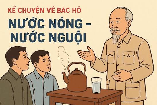 NƯỚC NÓNG, NƯỚC NGUỘI ( Bài học về cách ứng xử của Bác Hồ)