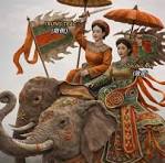 Hai Bà Trưng cưỡi voi ra trận