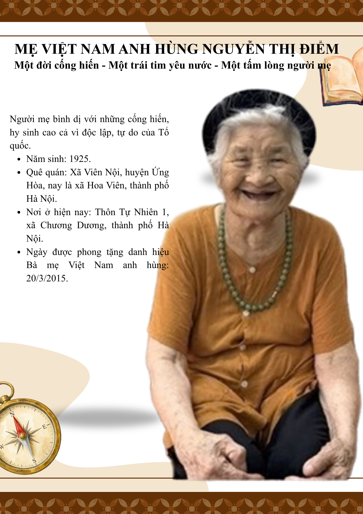 Mẹ Việt Nam anh hùng Nguyễn Thị Điểm