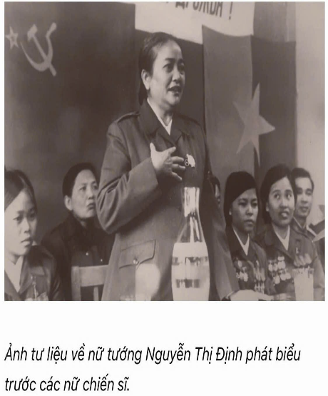 NỮ TƯỚNG NGUYỄN THỊ ĐỊNH TẤM GƯƠNG SÁNG VỀ LÒNG YÊU NƯỚC VÀ Ý CHÍ KIÊN CƯỜNG