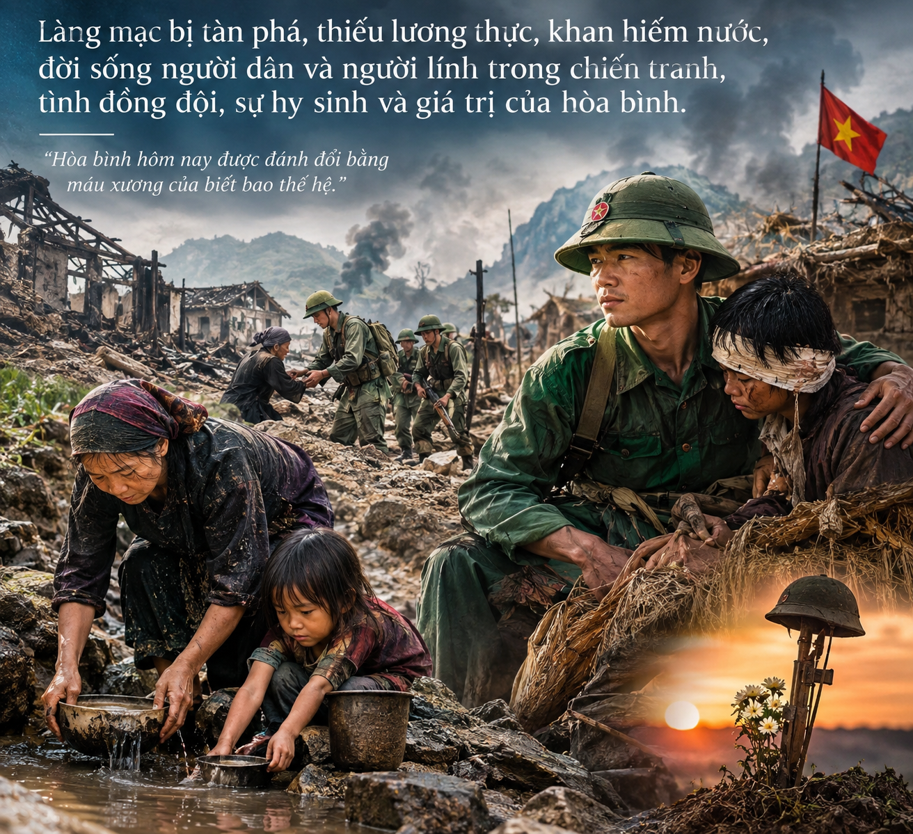 “Cố lên. Qua được hôm nay thì còn ngày mai.”