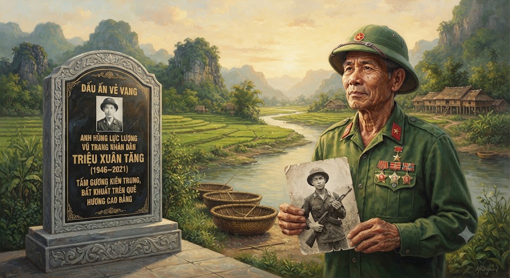 DẤU ẤN VẺ VANG: ANH HÙNG LỰC LƯỢNG VŨ TRANG NHÂN DÂN TRIỆU XUÂN TĂNG (1946–2021) – TẤM GƯƠNG KIÊN TRUNG, BẤT KHUẤT TRÊN QUÊ HƯƠNG CAO BẰNG