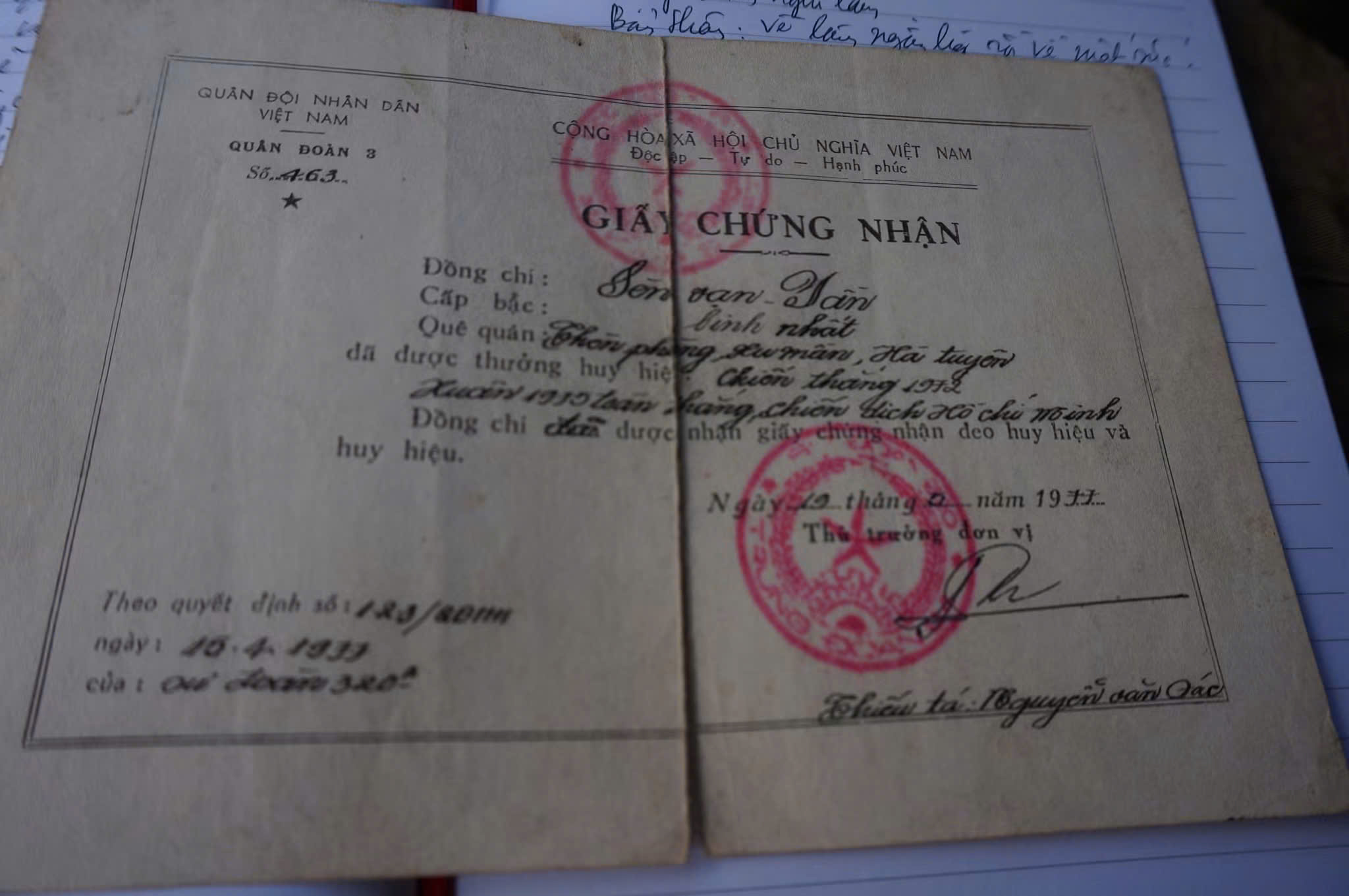 Người dũng sĩ nơi biên cương Xín Mần