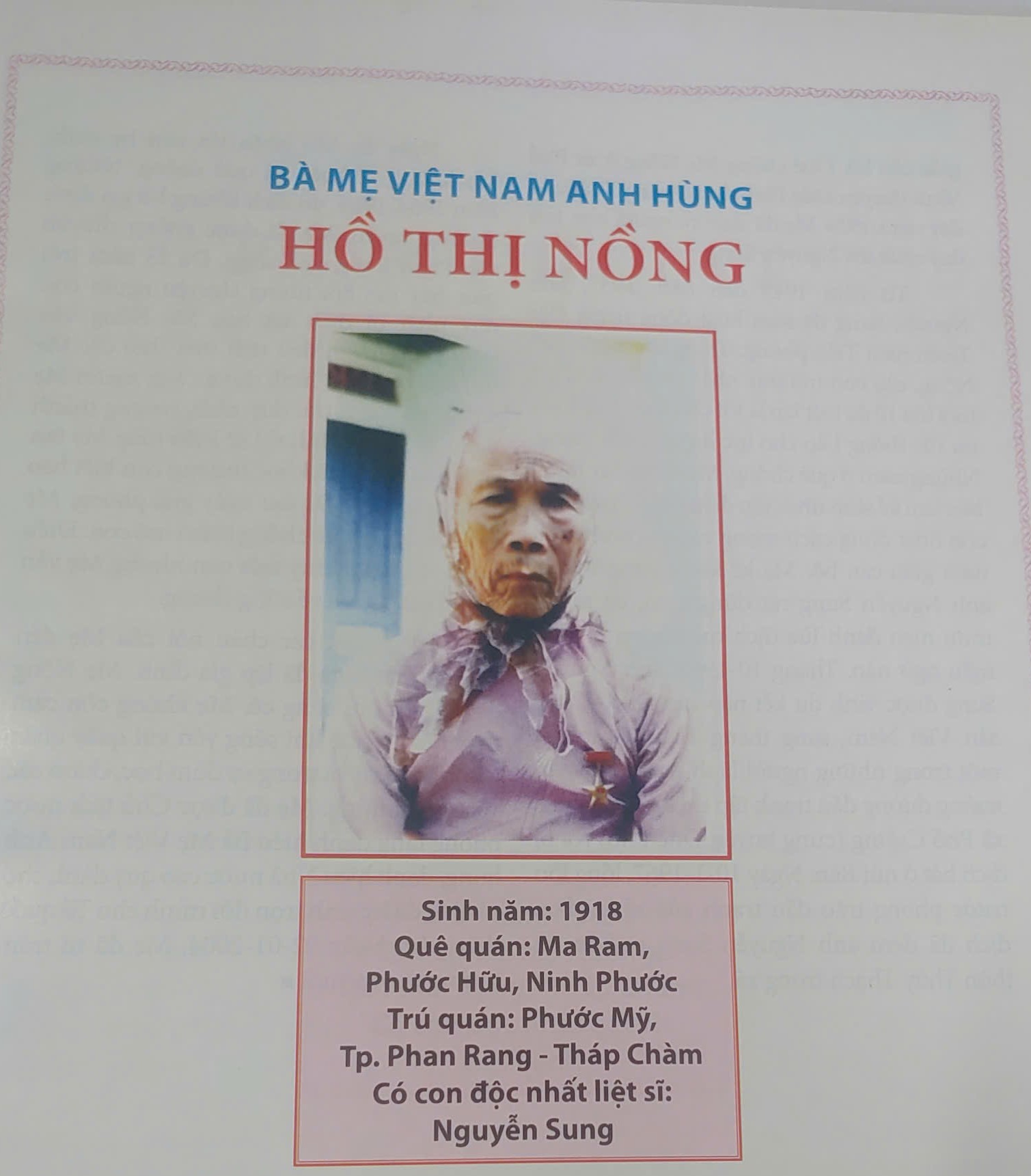 Một người con duy nhất – Một đời Mẹ nhớ thương