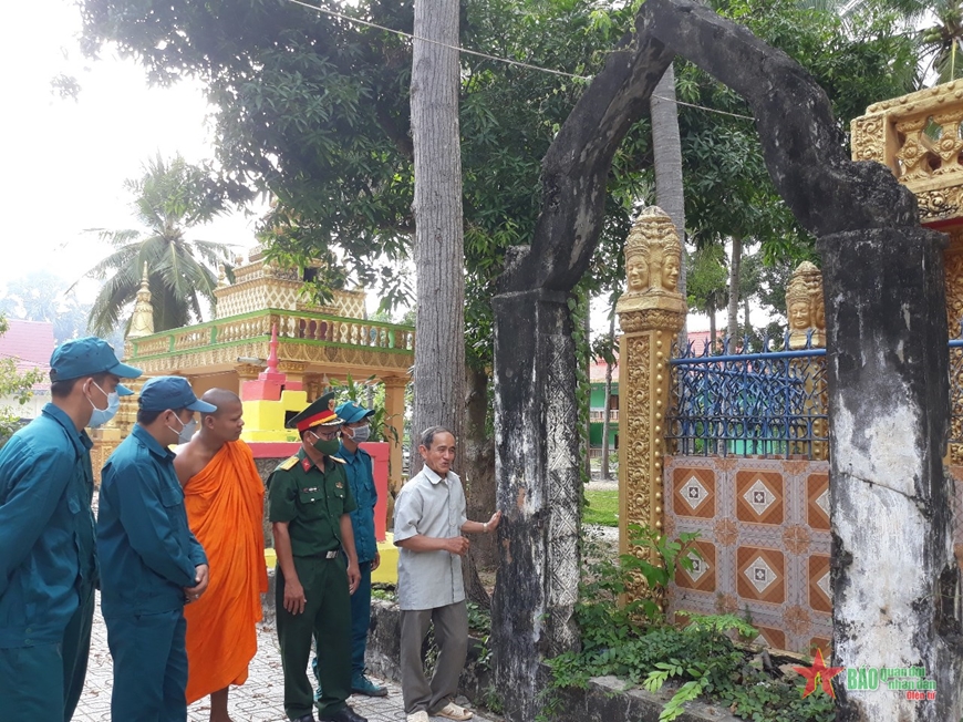 Dấu tích chiến tranh ở một ngôi chùa