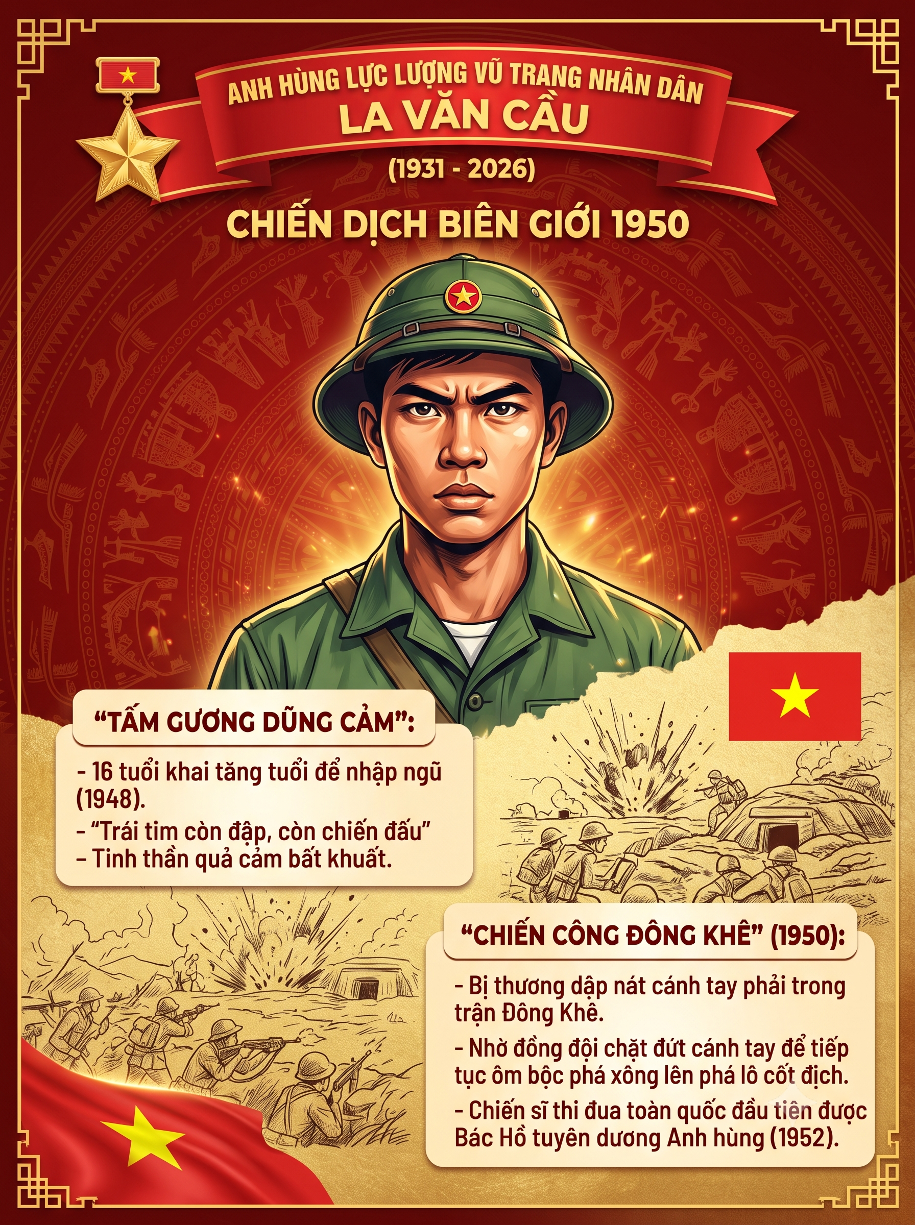 CÂU CHUYỆN THỜI HOA LỬA  NHÂN VẬT LỊCH SỬ: ANH HÙNG LA VĂN CẦU