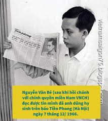 Nguyễn Văn Bé – Tấm gương về lòng dũng cảm và tinh thần yêu nước