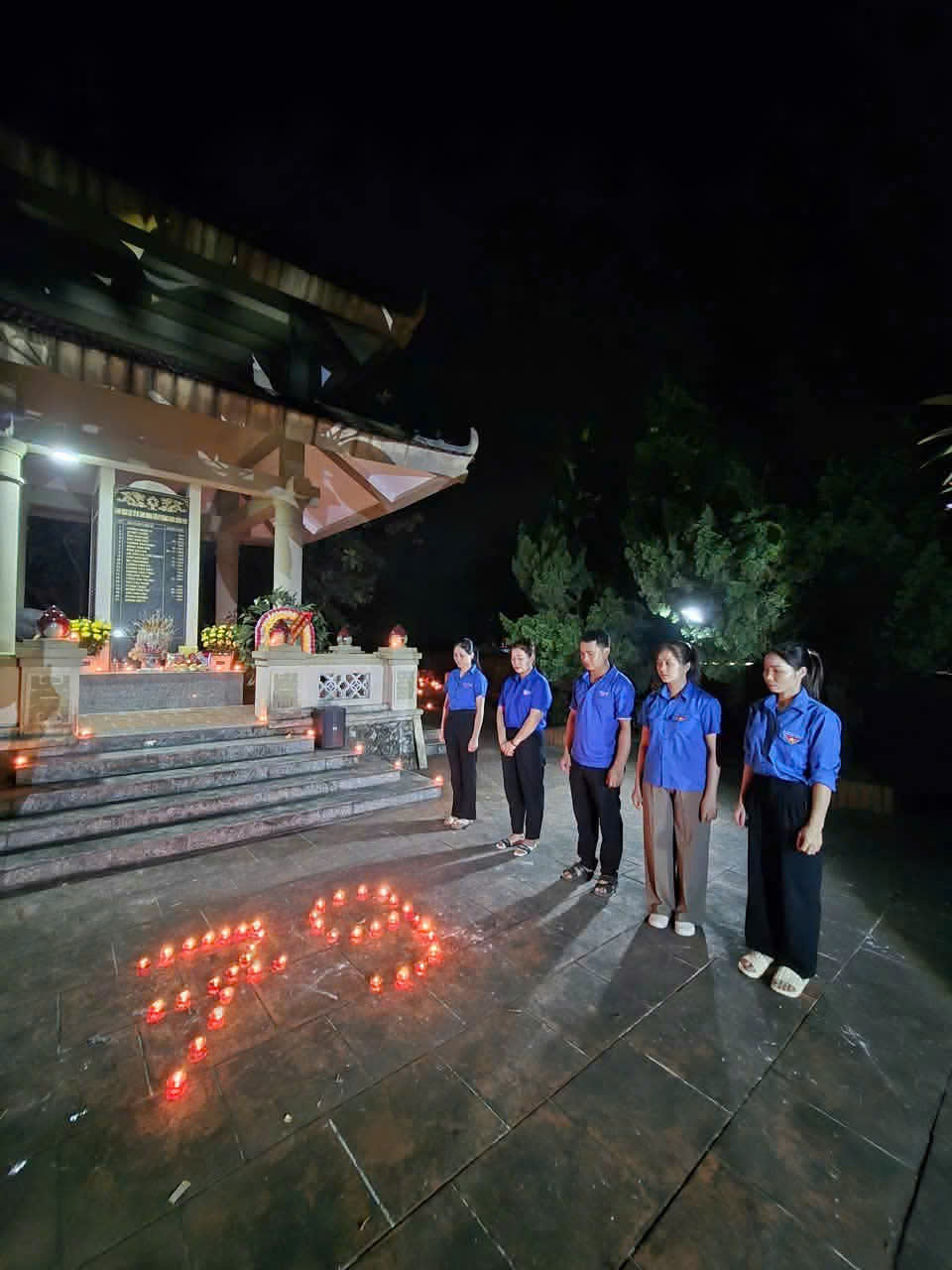 tri ân khát vọng hòa bình _ chi đoàn trường THCS Tràng Xá thắp nến tri ân và dâng hương lại nghĩa trang liệt sĩ xã Tràng xá (27/07/2026)