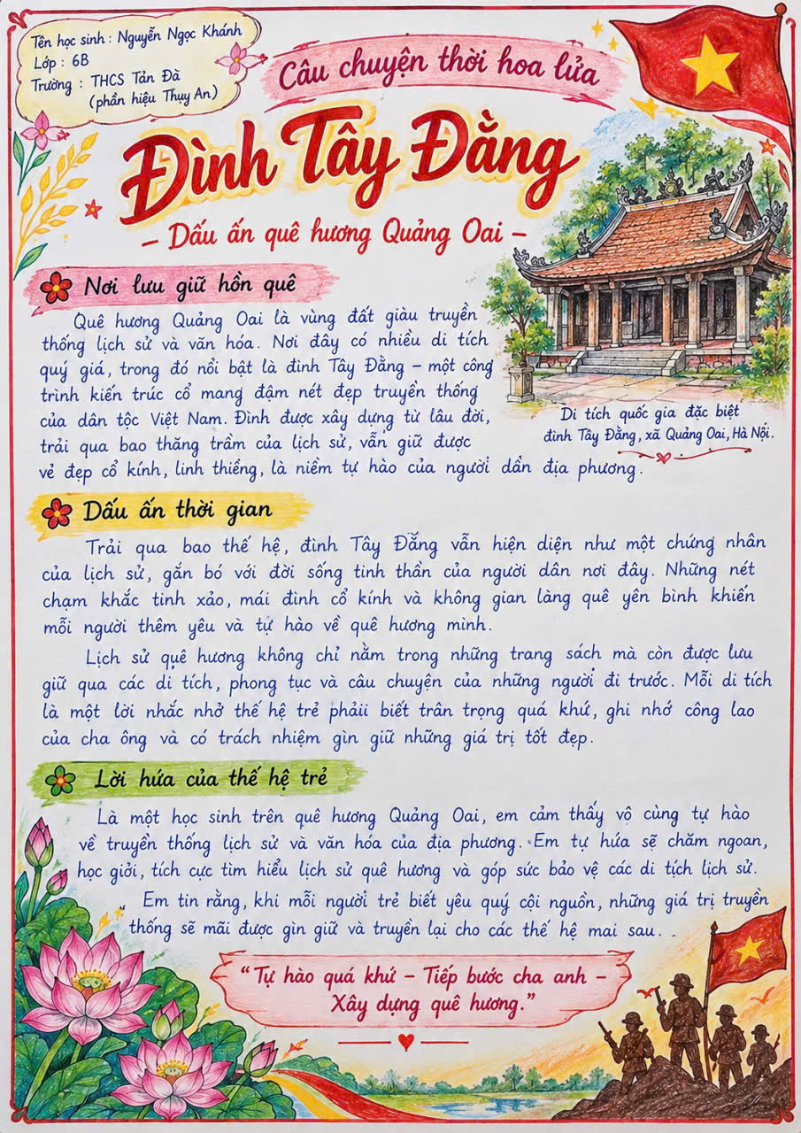 Đình Tây Đằng – Dấu ấn quê hương Quảng Oai