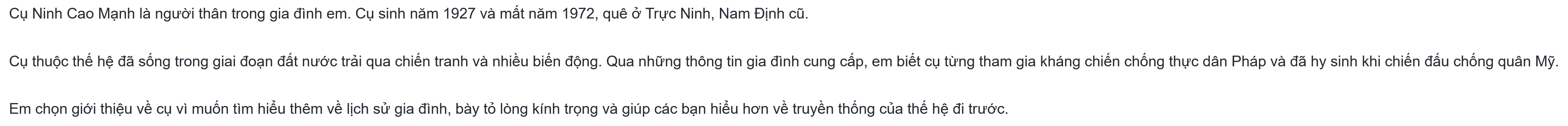 Liệt sĩ Ninh Cao Mạnh