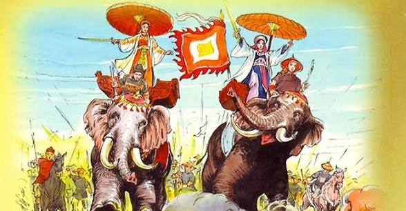 Hai Bà Trưng phất cờ khởi nghĩa