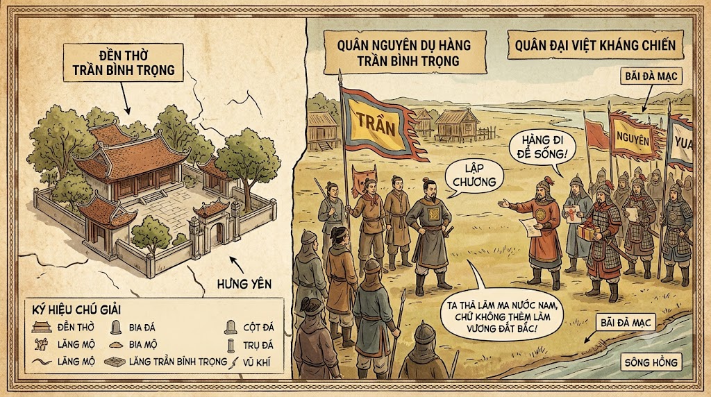 TRẦN BÌNH TRỌNG VÀ LỜI TỪ CHỐI Ở BÃI ĐÀ MẠC: "THÀ LÀM QUỶ NƯỚC NAM"