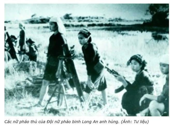 Đội nữ pháo binh Long An