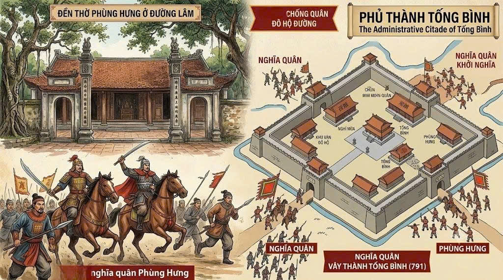 PHÙNG HƯNG – BỐ CÁI ĐẠI VƯƠNG VÀ LÒNG DÂN ĐƯỜNG LÂM
