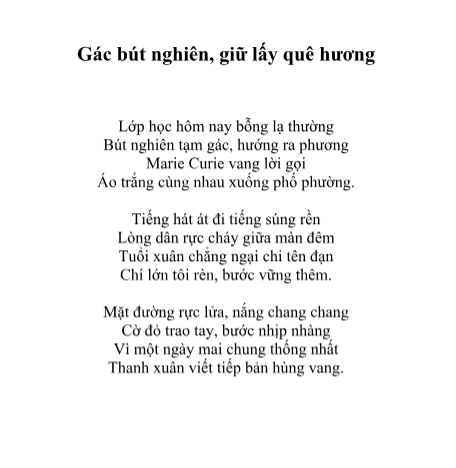 Ghi nhớ lịch sử – Tri ân quá khứ – Tiếp bước tương lai