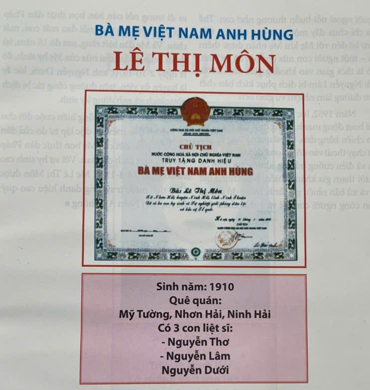 Bà mẹ Việt Nam Anh hùng Lê Thị Môn và những giọt nước mắt chưa kịp khô thời chống Pháp