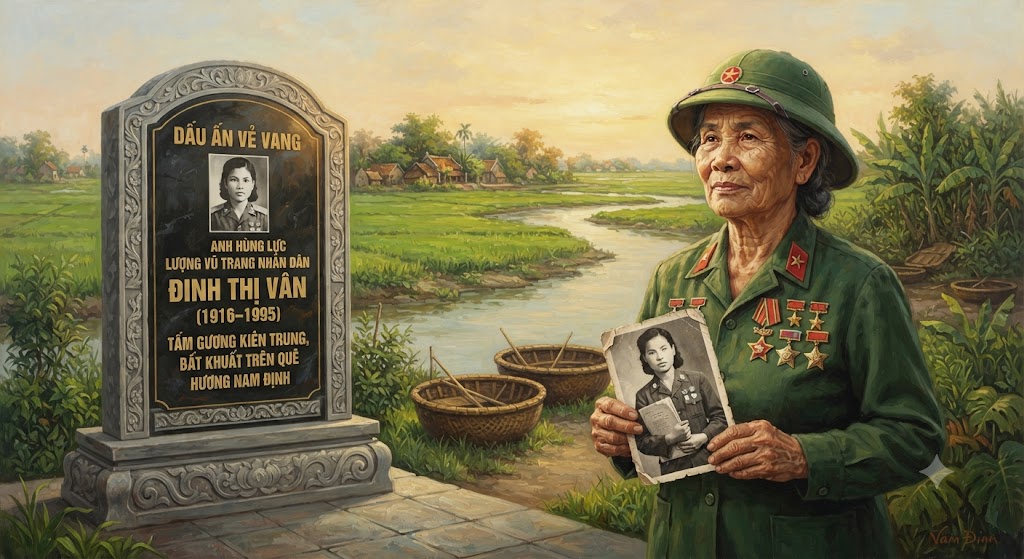 DẤU ẤN VẺ VANG: ANH HÙNG LỰC LƯỢNG VŨ TRANG NHÂN DÂN ĐINH THỊ VÂN (1916–1995) – TẤM GƯƠNG KIÊN TRUNG, BẤT KHUẤT TRÊN QUÊ HƯƠNG NAM ĐỊNH