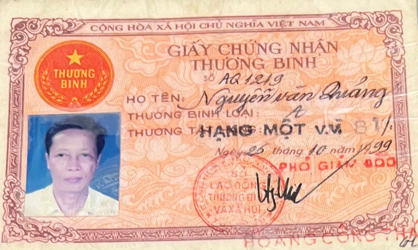 Thương binh Nguyễn Văn Quảng – Tấm gương sáng về ý chí và bản lĩnh bộ đội cụ Hồ