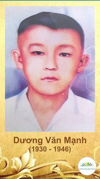 Dương Văn Mạnh – Người liên lạc nhỏ tuổi kiên trung