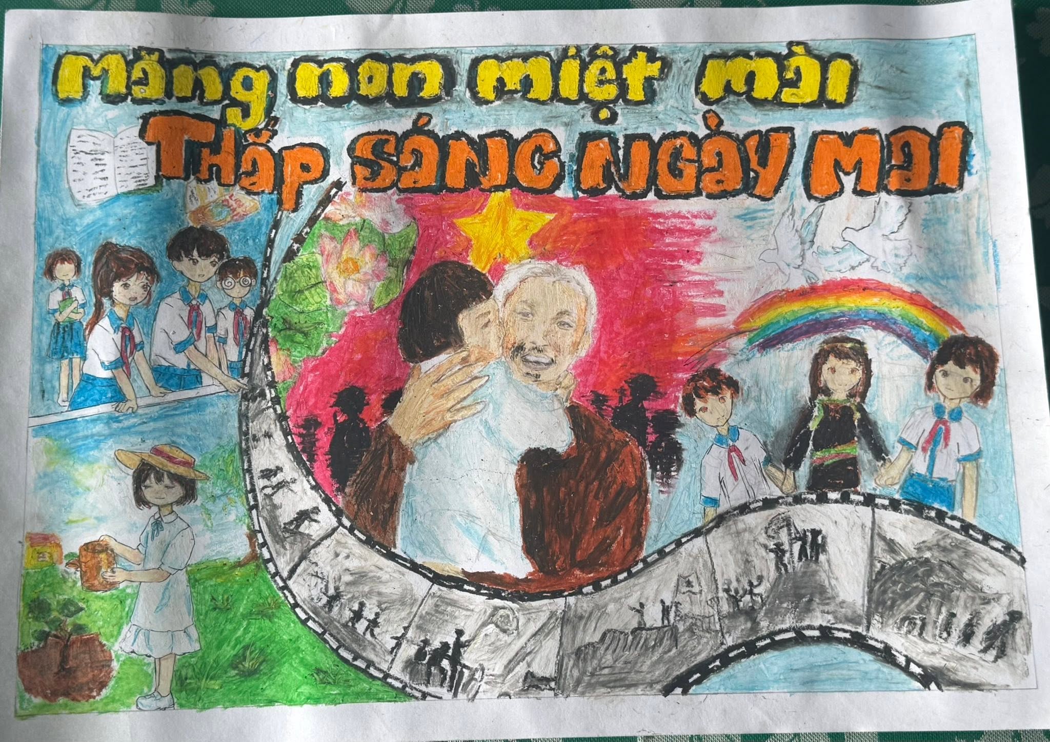 Liên đội THCS Lê Lợi tổ chức Cuộc thi vẽ tranh cổ động Chủ đề “Những cháu ngoan Bác Hồ” dự thi Giải thưởng Mỹ thuật thiếu nhi Đồng Nai 2026 (13)