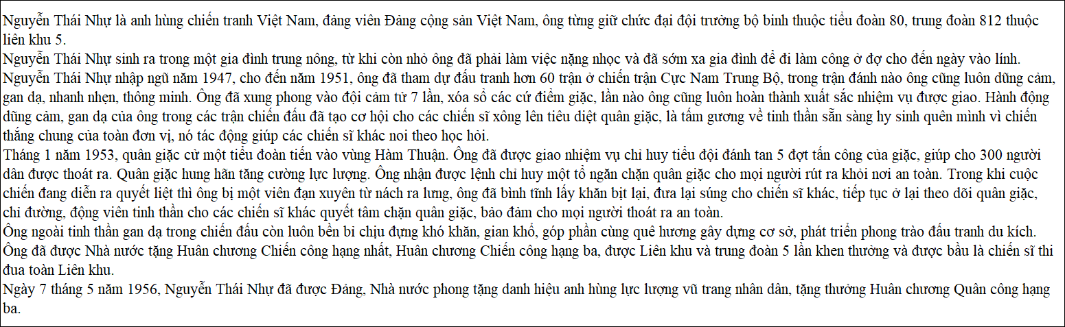 Nguyễn Thái Nhự