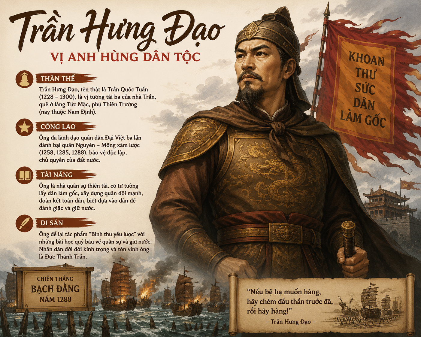 Trần Hưng Đạo – Vị Anh Hùng Dân Tộc Kiệt Xuất