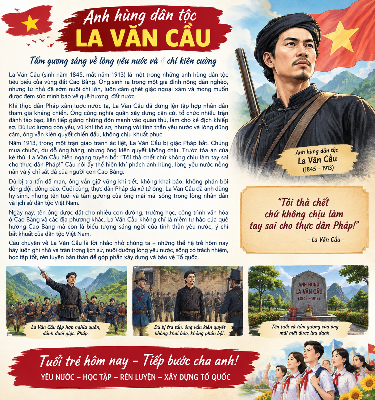 LA VĂN CẦU – NGỌN LỬA YÊU NƯỚC KHÔNG BAO GIỜ TẮT