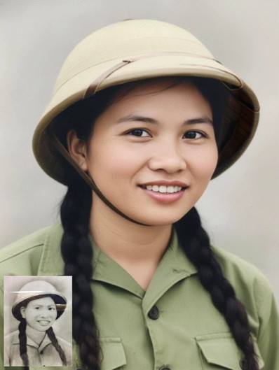 Trong những năm kháng chiến chống Mỹ, chị cùng đồng đội ngày đêm làm nhiệm vụ san lấp hố bom, bảo đảm giao thông thông suốt trên tuyến đường chiến lược, góp phần chi viện sức người, sức của cho chiến trường miền Nam