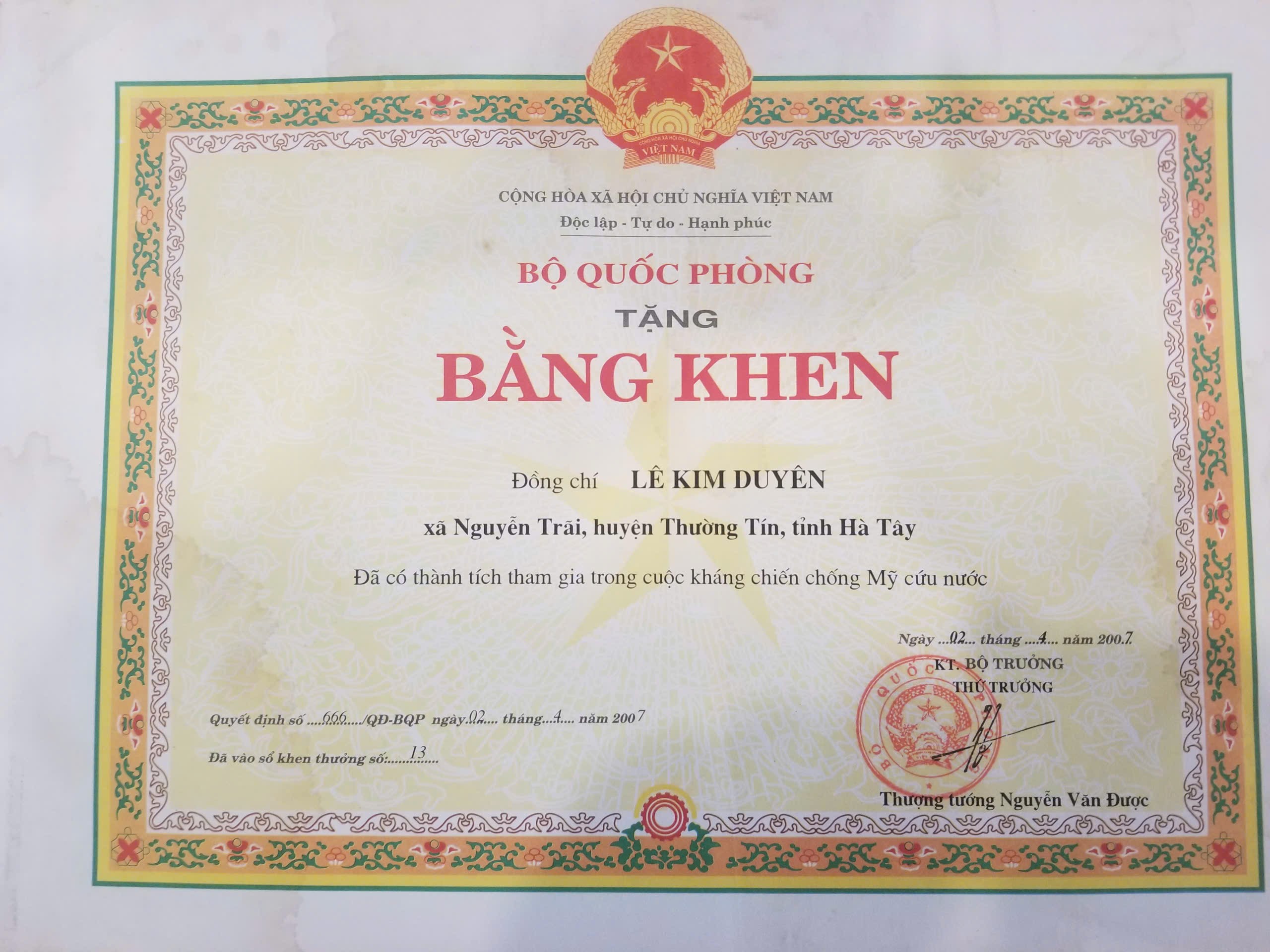 Ký ức cựu chiến binh