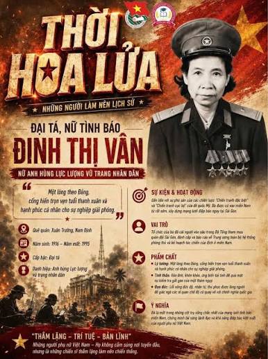 ĐINH THỊ VÂN – NỮ TÌNH BÁO KIÊN TRUNG