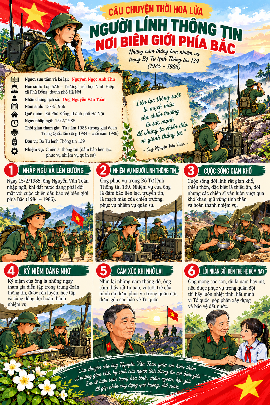 NGƯỜI LÍNH THÔNG TIN NƠI BIÊN GIỚI PHÍA BẮC