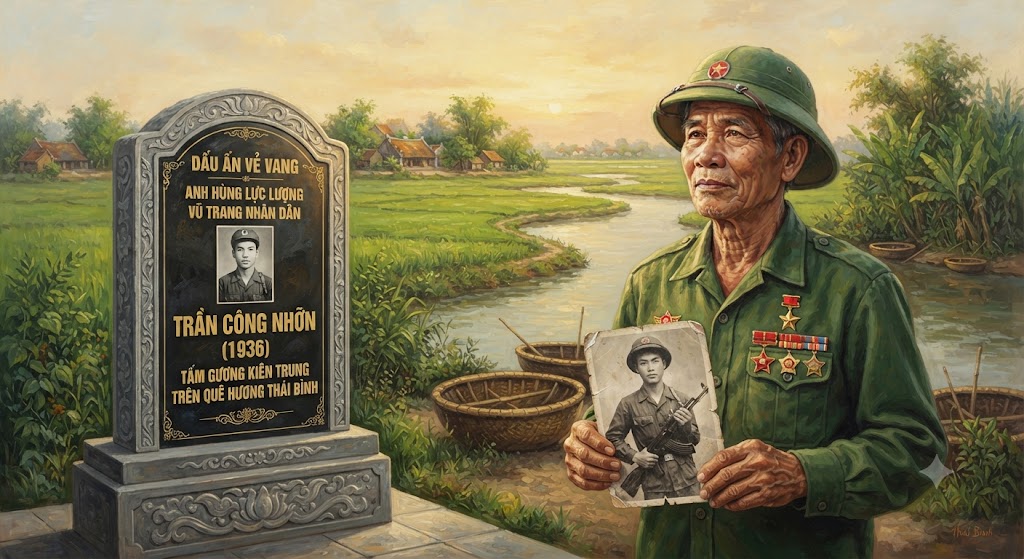 DẤU ẤN VẺ VANG: ANH HÙNG LỰC LƯỢNG VŨ TRANG NHÂN DÂN TRẦN CÔNG NHỠN (1936) – TẤM GƯƠNG KIÊN TRUNG TRÊN QUÊ HƯƠNG THÁI BÌNH