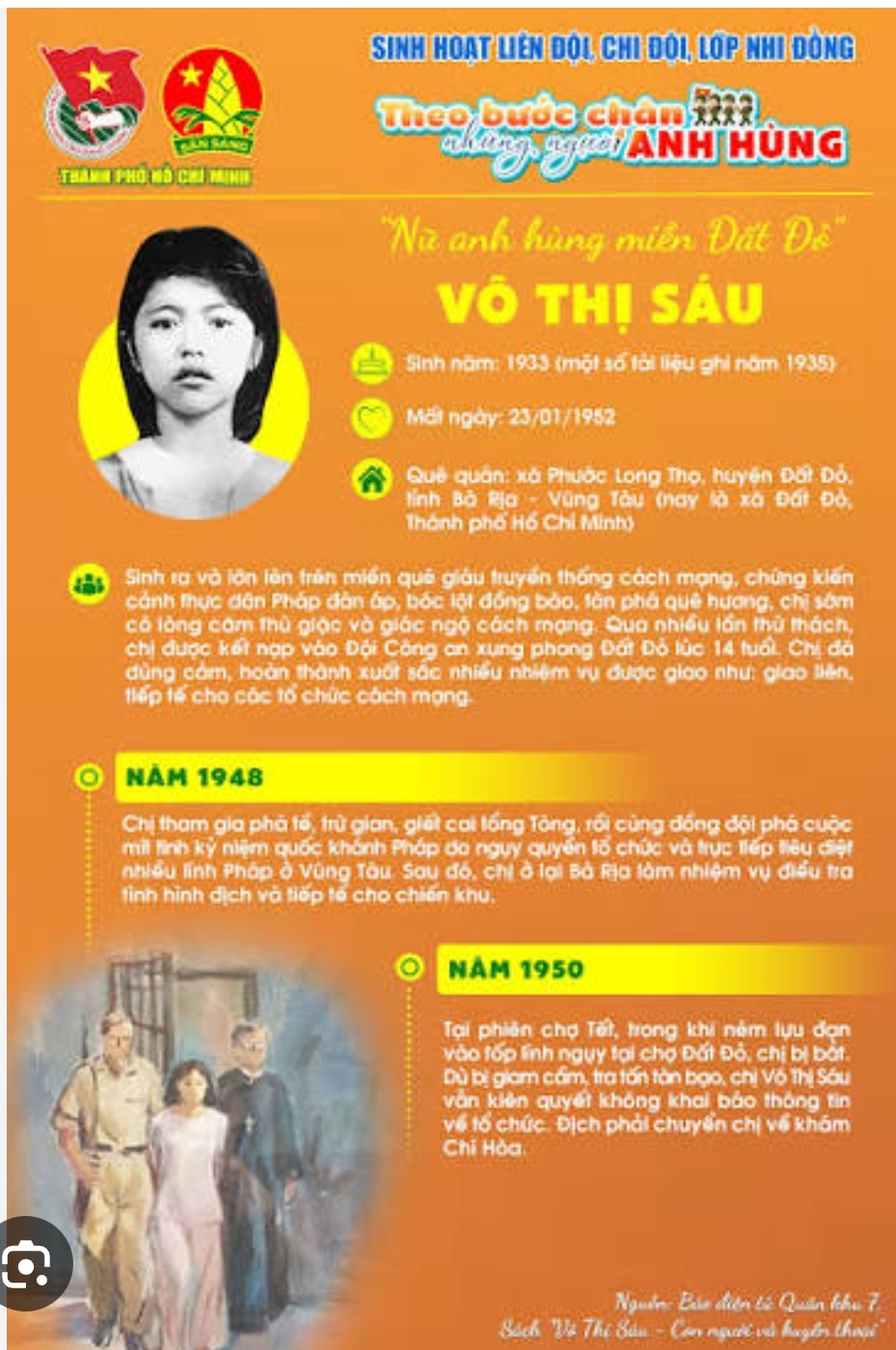 NGƯỜI NỮ ANH HÙNG VÕ THỊ SÁU – BÔNG HOA BẤT TỬ CỦA QUÊ HƯƠNG ĐẤT NƯỚC