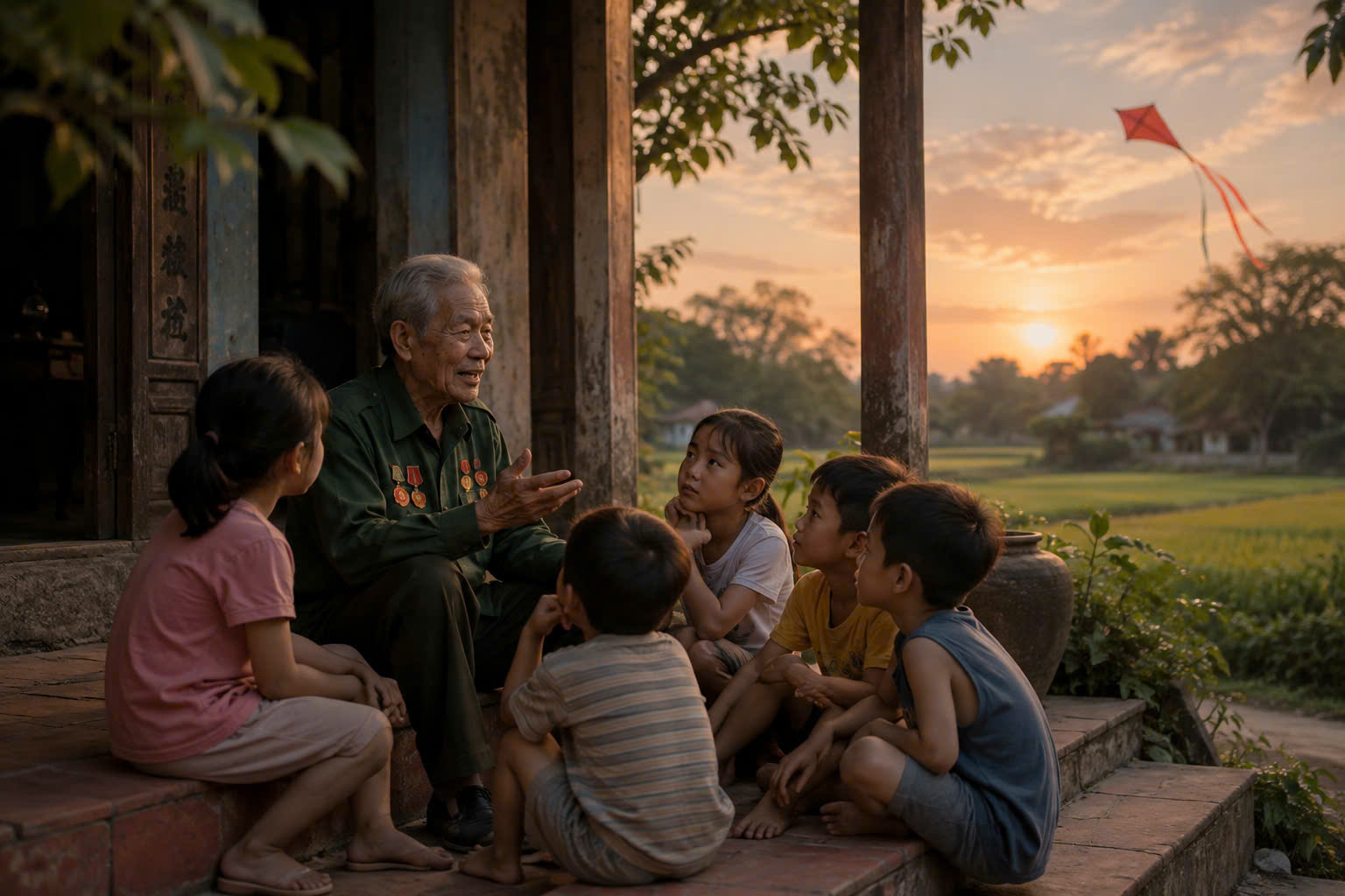 ÔNG KỂ CHÁU NGHE CHUYỆN NGÀY XƯA – TỪ CHIẾN HÀO ĐẾN NGÀY MAI, MỘT ĐỜI VÌ TỔ QUỐC.