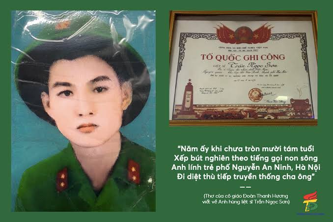 Anh hùng liệt sĩ Trần Ngọc Sơn – Tuổi trẻ hóa thành bất tử