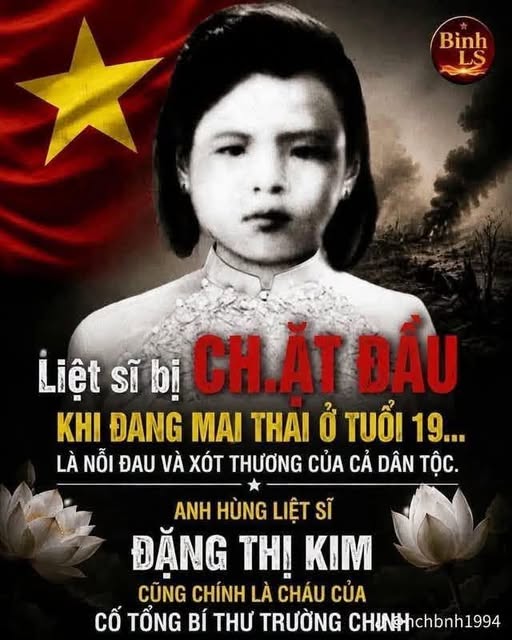 Đồng chí Đặng Thị Kim, cán bộ Hội Phụ nữ cứu quốc.