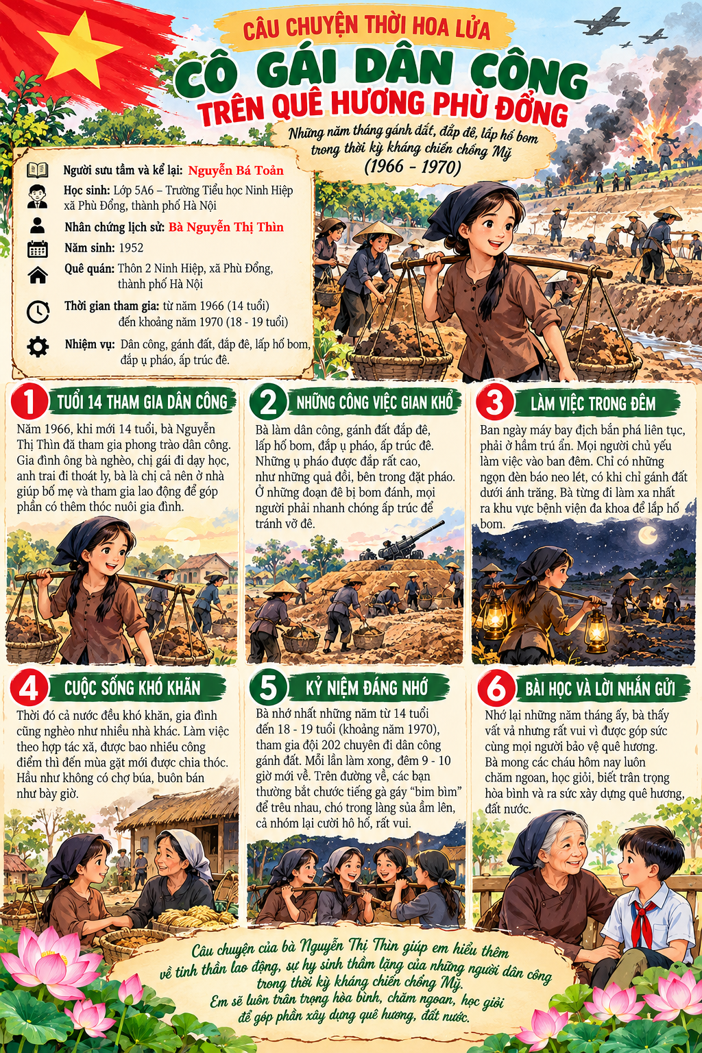 CÔ GÁI DÂN CÔNG TRÊN QUÊ HƯƠNG PHÙ ĐỔNG