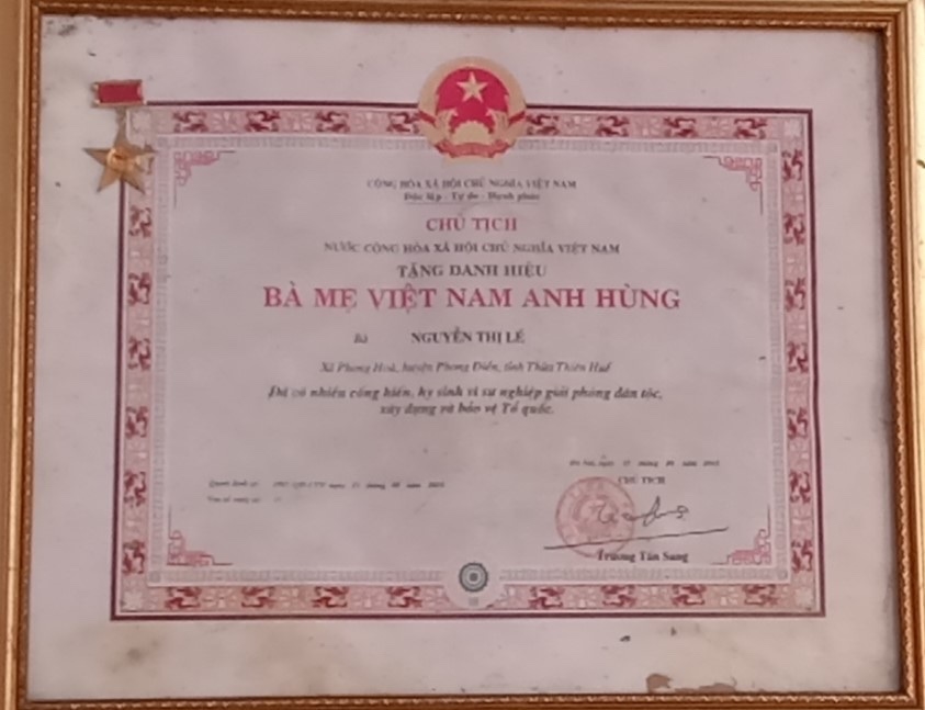 Bà mẹ Việt Nam anh hùng và ký ức về hai người con liệt sĩ