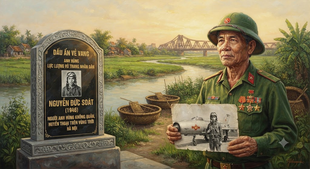 DẤU ẤN VẺ VANG: ANH HÙNG LỰC LƯỢNG VŨ TRANG NHÂN DÂN NGUYỄN ĐỨC SOÁT (1946) – HUYỀN THOẠI KHÔNG QUÂN TRÊN QUÊ HƯƠNG HÀ NỘI
