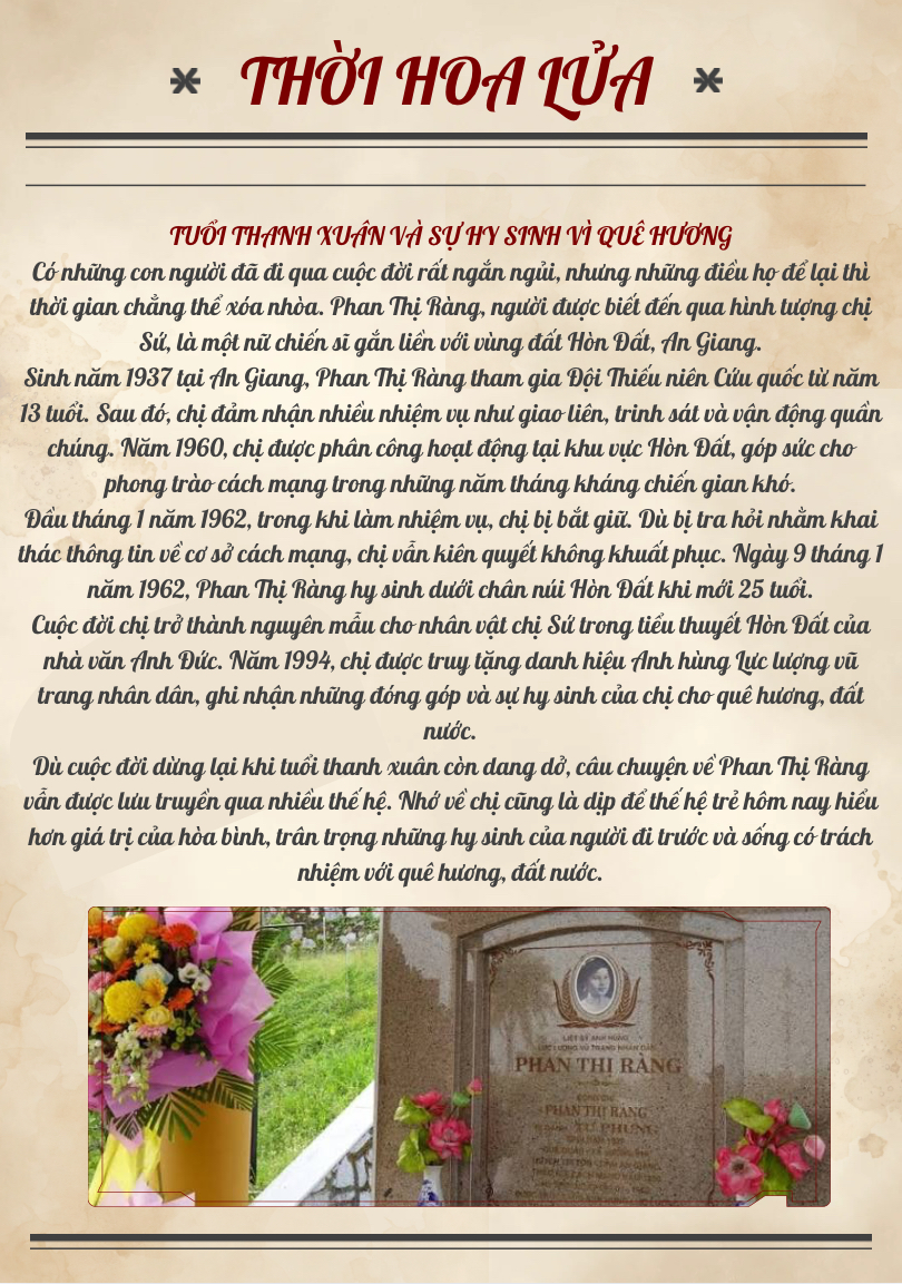 Thời Hoa Lửa - Phan Thị Ràng