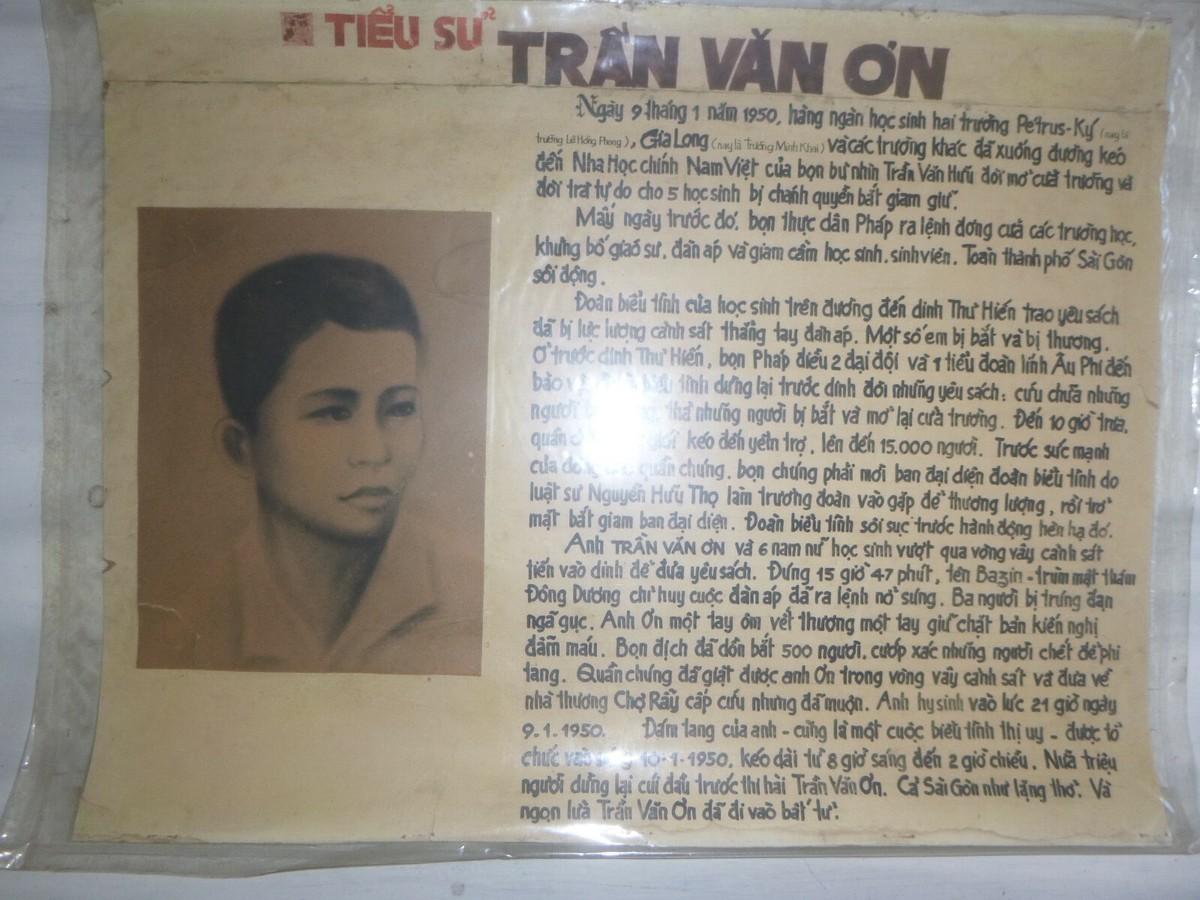 Trần Văn Ơn – Người học sinh thức tỉnh một thế hệ.